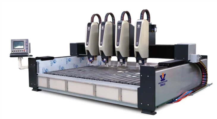 High - Precision 4 Head Stone CNC Router Engraving Machine